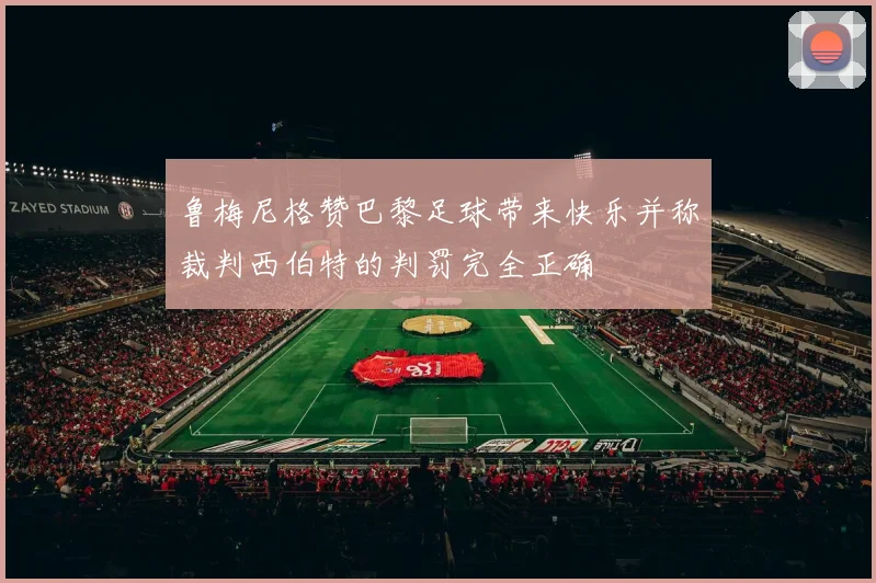 鲁梅尼格赞巴黎足球带来快乐并称裁判西伯特的判罚完全正确