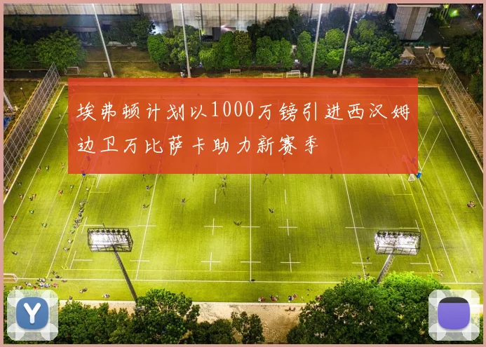 埃弗顿计划以1000万镑引进西汉姆边卫万比萨卡助力新赛季